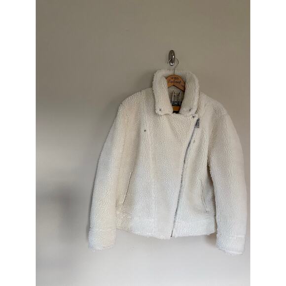Levi’s Jackets & Blazers - Levis sherpa shearling moto jacket faux fur XL